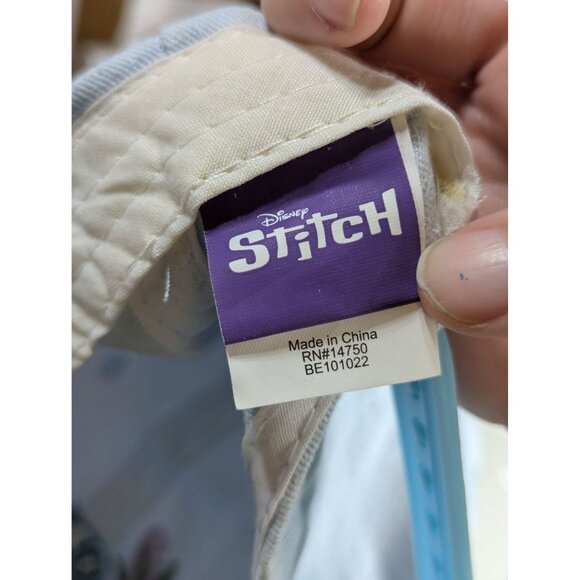 Disney Stitch Blue Baseball Cap With Pineapple Embroidery Adjustable Strap Adult - Picture 3 of 4